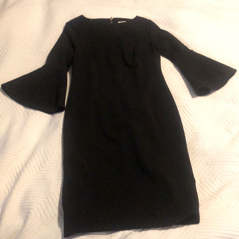 Black tea length formal dress
